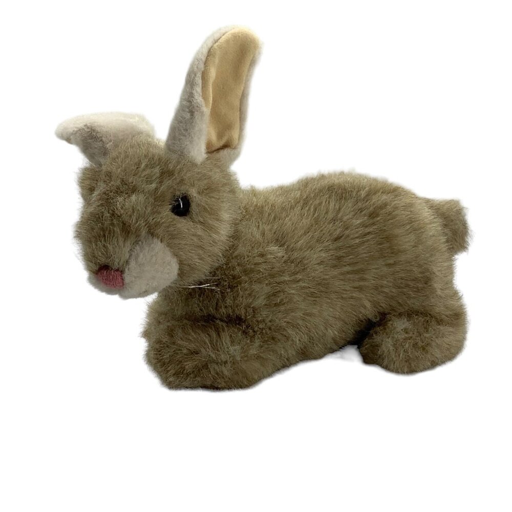 TY Classic 1997 Buttons Realistic Brown Bunny Rabbit Plush Stuffed Animal